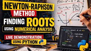 Newton Raphson Method | Numerical Analysis | Python Implementation in Google Colab