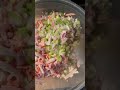 crab salad. super quick and easy way to shred and prepare. all was done under 10 minutes.