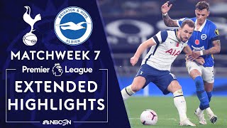 Tottenham v. Brighton | PREMIER LEAGUE HIGHLIGHTS | 11/1/2020 | NBC Sports
