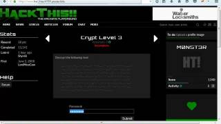 [tuto] [hackthis] Crypt Level 3