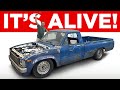 1980 Toyota Pickup Rat Rod 20r FIRST START!