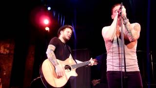 Shinedown Brent Smith and Zach Myers performing \