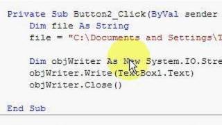VB.net 2008 beginner tutorial Part 6