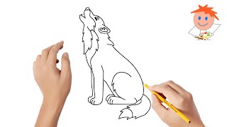 How to draw a wolf | Easy drawings