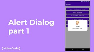 Alert Dialog part 1 (Java)