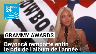 Beyoncé remporte enfin le prix de l'album de l'année aux Grammy Awards • FRANCE 24