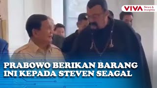 Mesranya Steven Seagal Saat Bertemu Pabowo di Indonesia