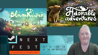 Whimsical Worlds & Fuzzy Friends! BloomKeeper + Adorable Adventures – Next Fest Double Feature 🌸🐾V