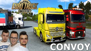 BEKA!😂Testujemy Konwój?🚍😱★Jedziemy do Ługi 1/2!★ ETS 2 CONVOY✔ MafiaSolecTeam 🌏