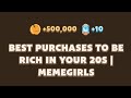 BEST PURCHASES TO BE RICH IN YOUR 20S | MEMEGIRLS | Memefi New Video Code