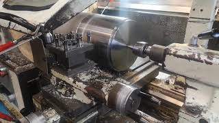 Turning some stainless 316 on the TOS lathe