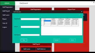 Staff Payroll Management System | Student Projects