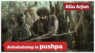 Allu Arjun Ahahaha Step Dance In Pushpa Movie || Allu Arjun ||