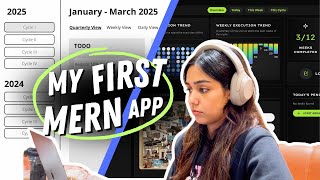 My first MERN app! ⭐ | Building my dream productivity app for 2025 🔥🚀  | Devlog