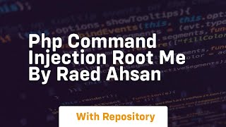 Php command injection root me by raed ahsan