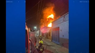 Grave incendio en Bucaramanga dejó millonarias pérdidas