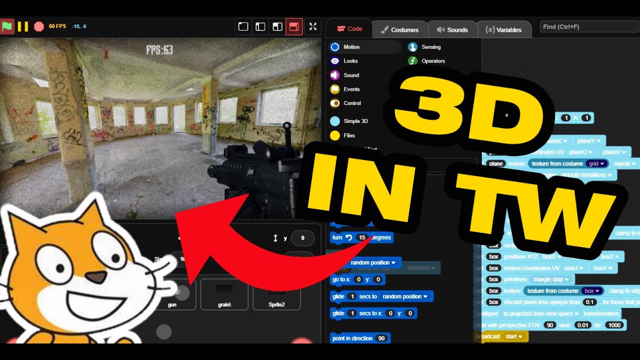 3d Scratch Turbowarp Worlds Tutorial Youtube