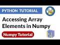 Accessing Array Elements in Numpy | Numpy Python Tutorial | PyPower