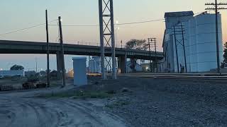 Two UP trains at Ogallala, Nebraska 6/7/23