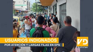 USUARIOS INDIGNADOS POR LA ATENCIÓN Y LARGAS FILAS QUE HACEN EN ASMET SALUD