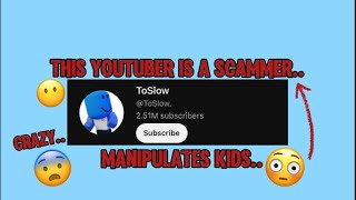 THIS ROBLOX YOUTUBER IS A SCAMMER..