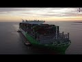 evergreen ever alp the worlds biggest ship 🌎 docking at felixstowe on its maiden voyage.