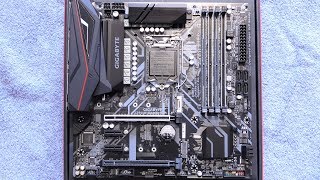 unboxing Gigabyte Z390m Thunderbolt 3 motherboard