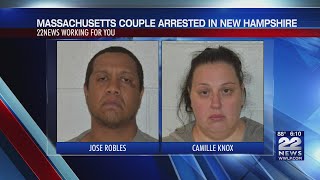 Massachusetts couple arrested after armed robbery, car chase, hostage situation in New Hampshire