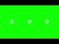 circular animated check mark icon on green screen background hd royalty free