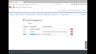 Courses - Course Categories