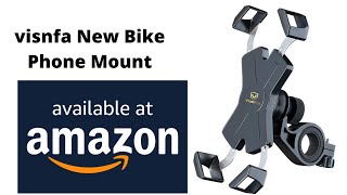 Bike Phone Mount with Stainless Steel Clamp Arms Anti Shake