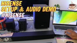 HISENSE Soundbar Setup with Laptop and Audio Demonstration!!