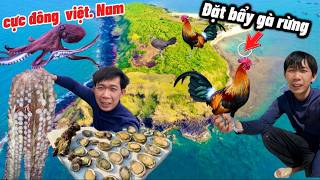 Chinh phục đảo hoang cực đông đặt bẫy gà rừng rặc lặng biển gặp nhiều hải sản quý hiếm |camping…
