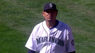 TEX@SEA: King Felix tosses eight scoreless innings