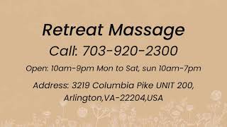 Relax Your Mind, Body & Soul At The Retreat Massage!
