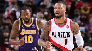Los Angeles Lakers vs Portland Trail Blazers Full Game Highlights 2021 22 NBA Season