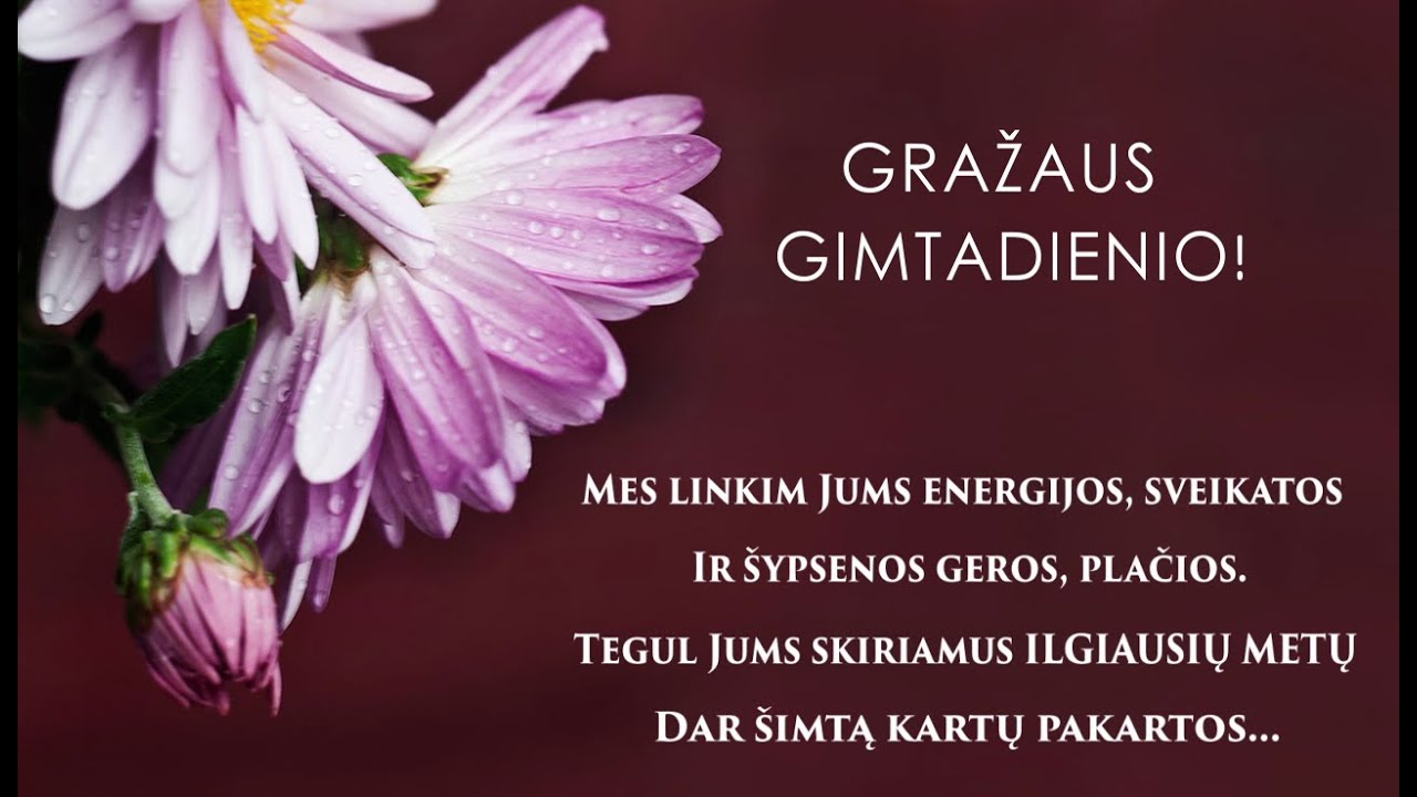 Sveikinu Su Gimimo Diena 笙ｫ笙ｬ笙ｪ Youtube