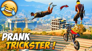 PRANK TRICKSTER SAMPE EMOSI + REACTION STREAMER ! (FUNNY MOMENTS) - GTA V ROLEPLAY INDONESIA