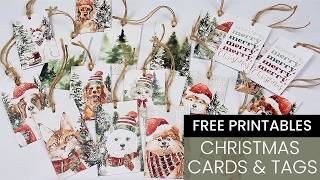 Christmas Printables Free, DIY Christmas Gift Tags, Free Printable Christmas Card, DIY Triangle Box