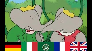 Babar the Elephant - Theme Song - 5 Different Languages