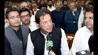 Moment Imran Khan elected Prime Minister of Pakistan