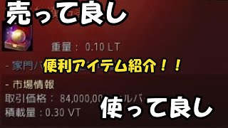 【金策】売ってよし使ってよし！便利金策アイテム紹介【黒い砂漠】