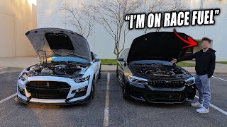 COCKY 17 YEAR OLD THINKS HIS 800HP BMW M5 CAN BEAT A 2020 MUSTANG GT500!