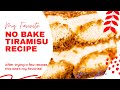 Simple Tiramisu recipe|How to make Tiramisu|No Bake Dessert|Grace ni Klaus