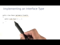 Implementing an Interface Type - Intro to Java Programming
