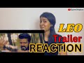 LEO🦁 Official Trailer Thalapathy Vijay I Lokesh Kanagaraj | Anirudh Ravichander | REACTION❤️‍🔥 #1