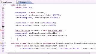 Java Programming Tutorial 76 MouseMotionListener interface