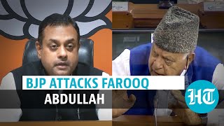 BJP slams Farooq Abdullah’s Article 370 & China remark, says it’s ‘seditious’