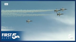Weather that could ground Thunderbirds during Air Force Academy graduation