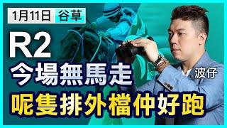 【堅仔跟進馬】（01月11日）第2場：今場無馬走，呢隻排外檔仲好跑｜賽馬貼士｜賽馬直擊｜波仔